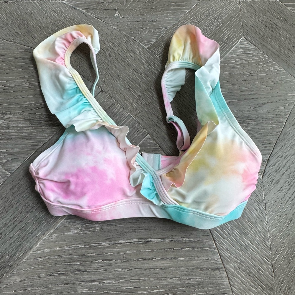 Ruffle ButtsTie-Dye Bikini Top